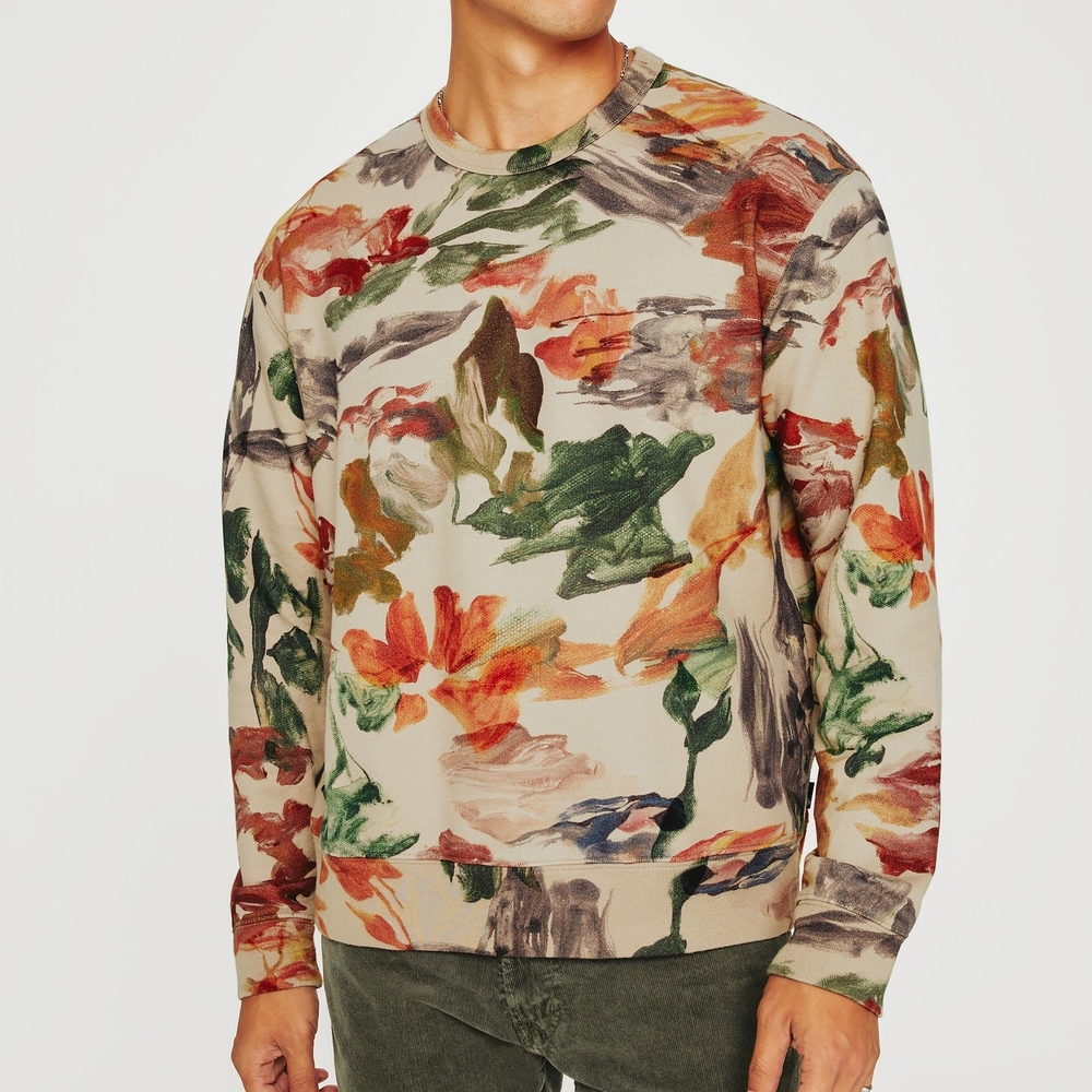 Men's Multicolor Floral Sweater